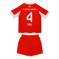Bayern Munich Jonathan Tah #4 Domáci Detský futbalový dres 2025-26 Krátky Rukáv (+ trenírky)